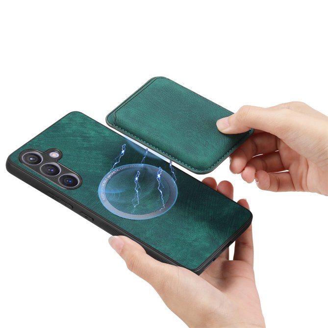 Étui Samsung Galaxy A27 Cuir MagSafe Porte-Carte Détachable