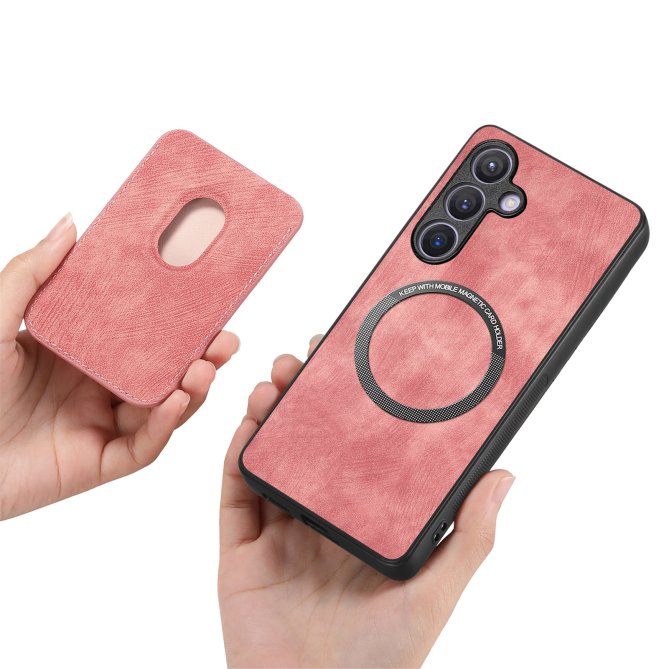 Étui Samsung Galaxy A27 Cuir MagSafe Porte-Carte Détachable