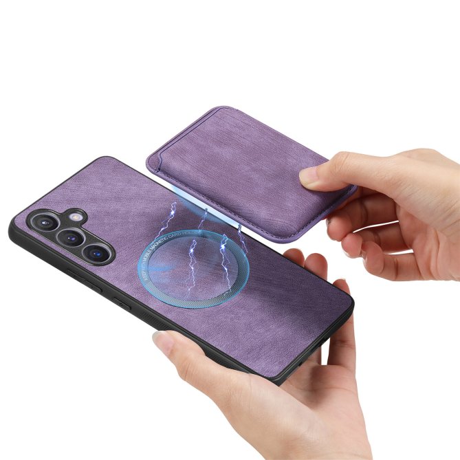 Étui Samsung Galaxy A27 Cuir MagSafe Porte-Carte Détachable