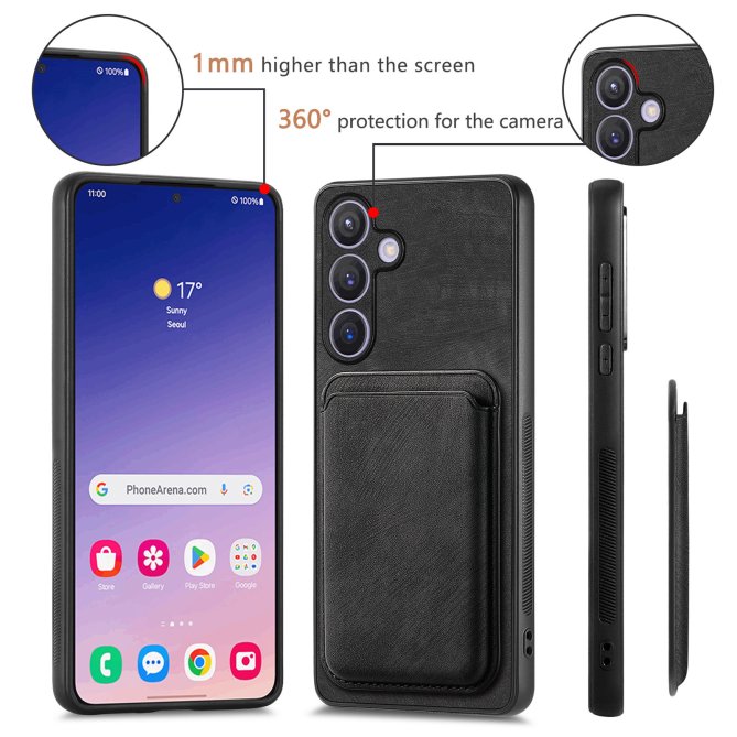 Étui Samsung Galaxy A27 Cuir MagSafe Porte-Carte Détachable