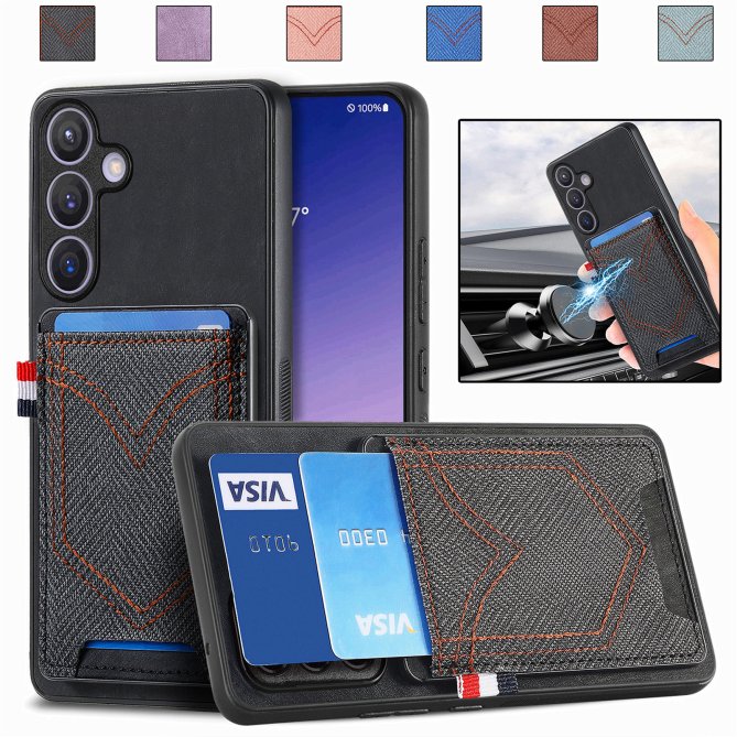 Coque Samsung Galaxy A27 effet jean rétro texturé