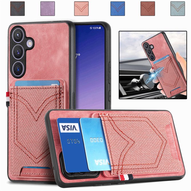 Coque Samsung Galaxy A27 effet jean rétro texturé
