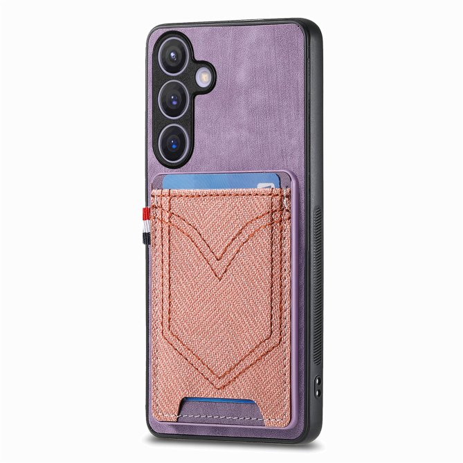 Coque Samsung Galaxy A27 effet jean rétro texturé