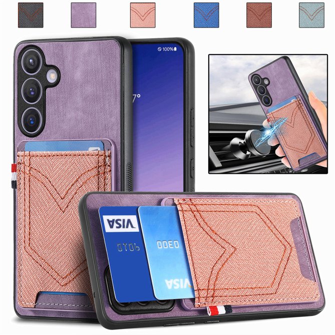 Coque Samsung Galaxy A27 effet jean rétro texturé