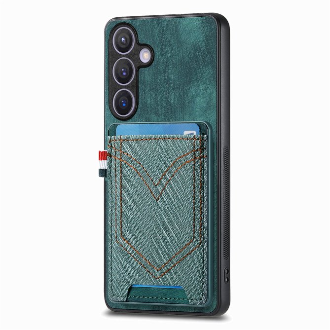 Coque Samsung Galaxy A27 effet jean rétro texturé