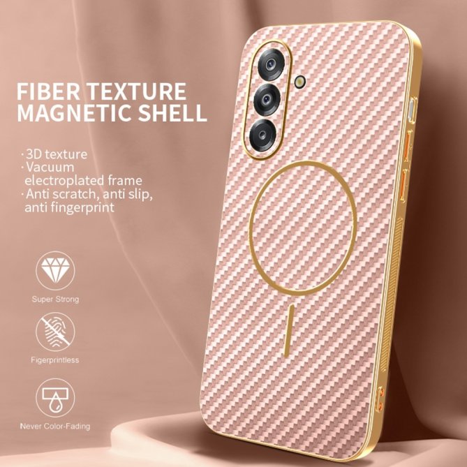 Coque Samsung Galaxy A27 carbone électroplaquée TPU