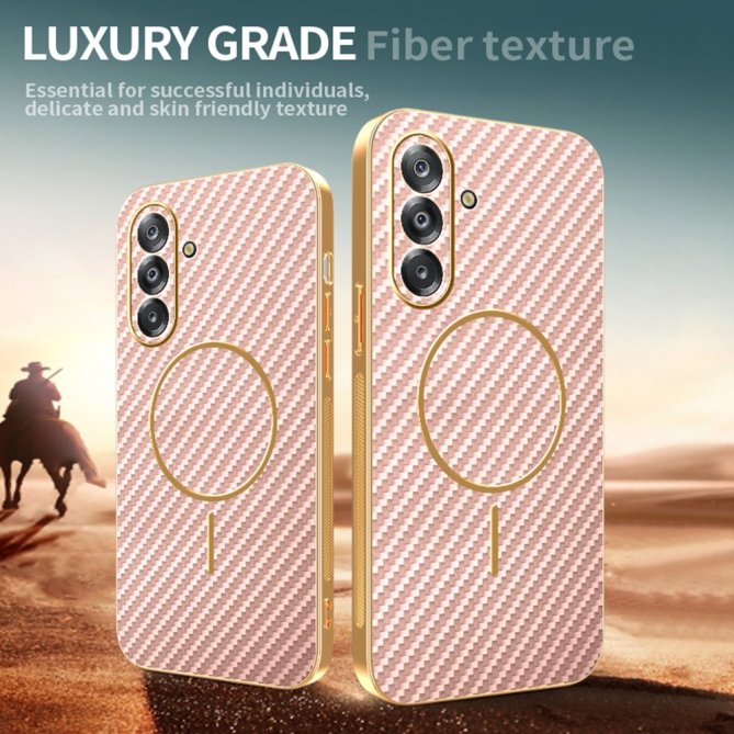 Coque Samsung Galaxy A27 carbone électroplaquée TPU