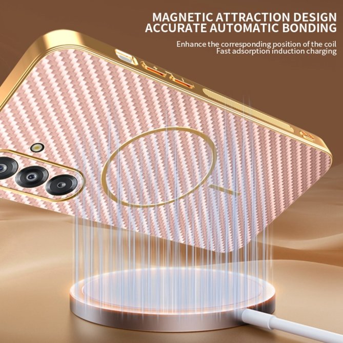 Coque Samsung Galaxy A27 carbone électroplaquée TPU