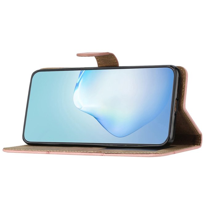 Housse Samsung Galaxy A27 cuir PU crazy horse portefeuille