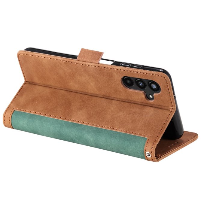 Housse Samsung Galaxy A27 portefeuille anti-RFID béquille