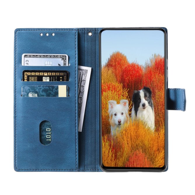 Housse Samsung Galaxy A27 cuir litchi anti-RFID compatible sans fil