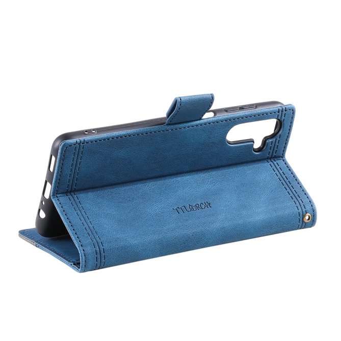 Housse Samsung Galaxy A27 cuir litchi anti-RFID compatible sans fil