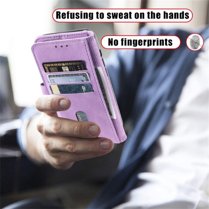 Housse Samsung Galaxy A27 cuir litchi anti-RFID compatible sans fil