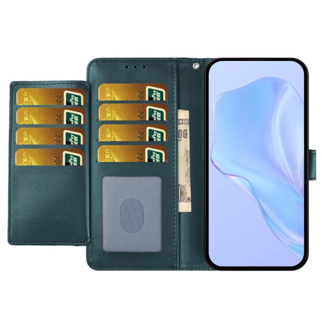Housse Samsung Galaxy A27 wallet multi-cartes dragonne sobre