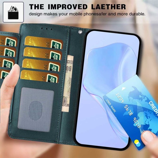 Housse Samsung Galaxy A27 wallet multi-cartes dragonne sobre