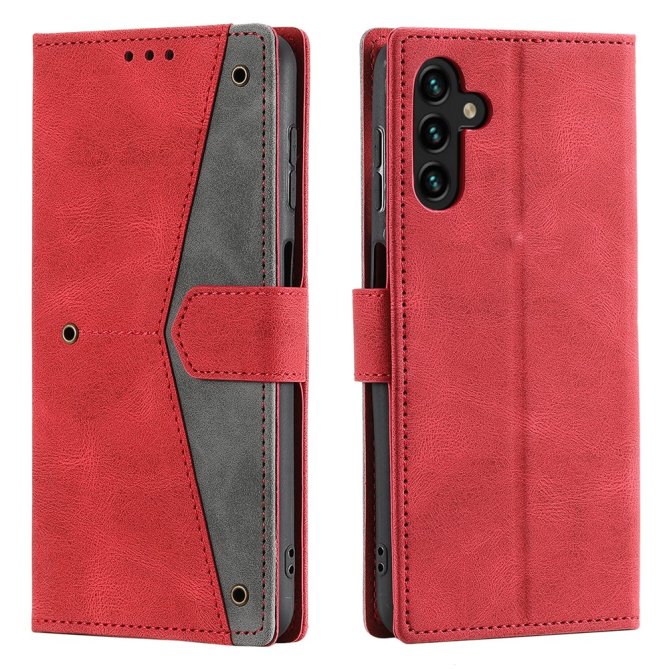 Housse Samsung Galaxy A27 couture bicolore splicing dragonne