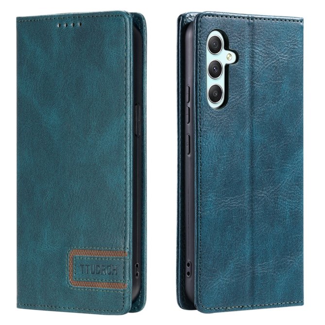 Housse Samsung Galaxy A27 RFID grain litchi wallet