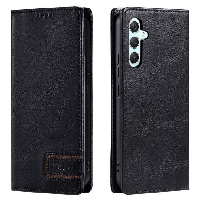 Housse Samsung Galaxy A27 RFID grain litchi wallet