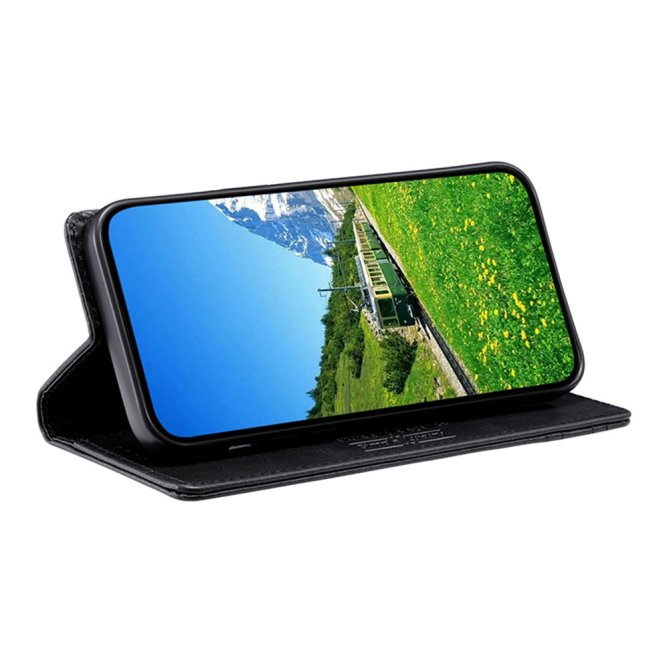 Housse Samsung Galaxy A27 RFID grain litchi wallet