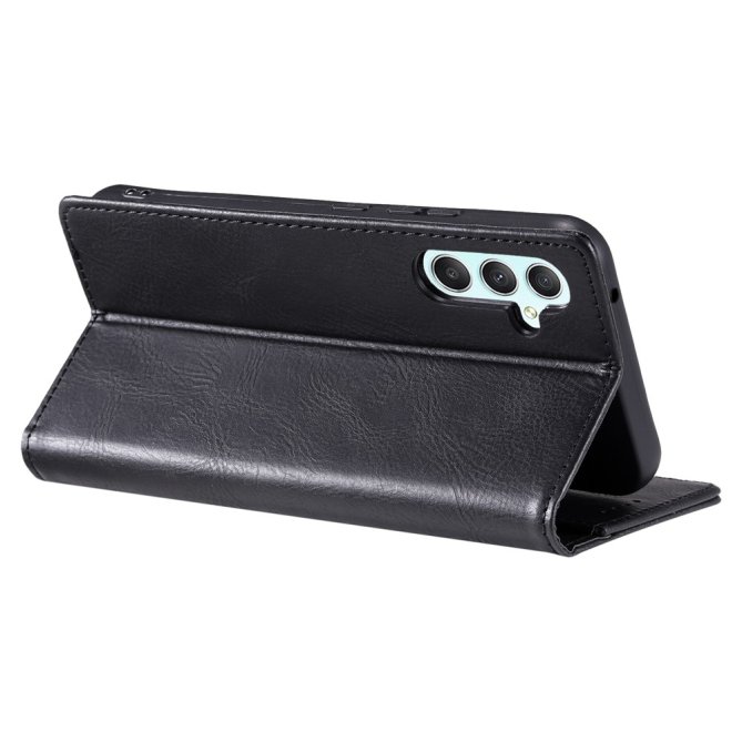 Housse Samsung Galaxy A27 RFID grain litchi wallet