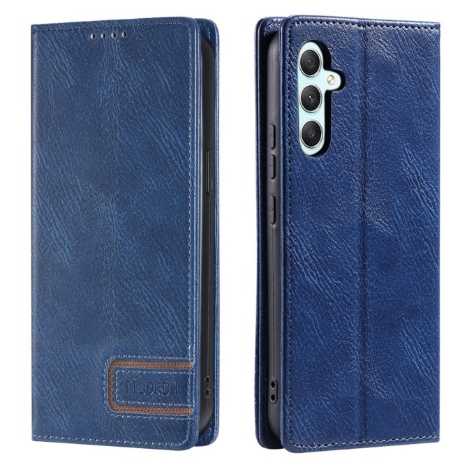 Housse Samsung Galaxy A27 RFID grain litchi wallet