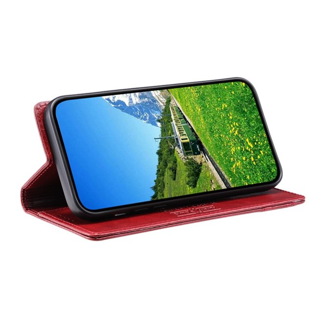 Housse Samsung Galaxy A27 RFID grain litchi wallet