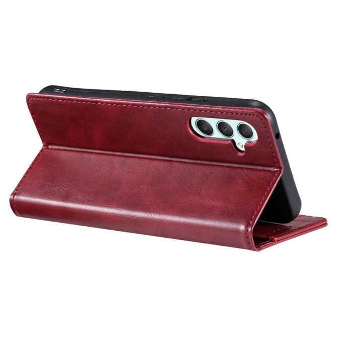 Housse Samsung Galaxy A27 RFID grain litchi wallet