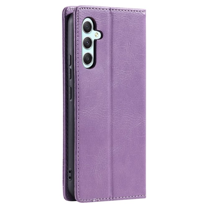 Housse Samsung Galaxy A27 RFID grain litchi wallet