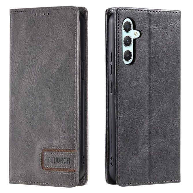 Housse Samsung Galaxy A27 RFID grain litchi wallet