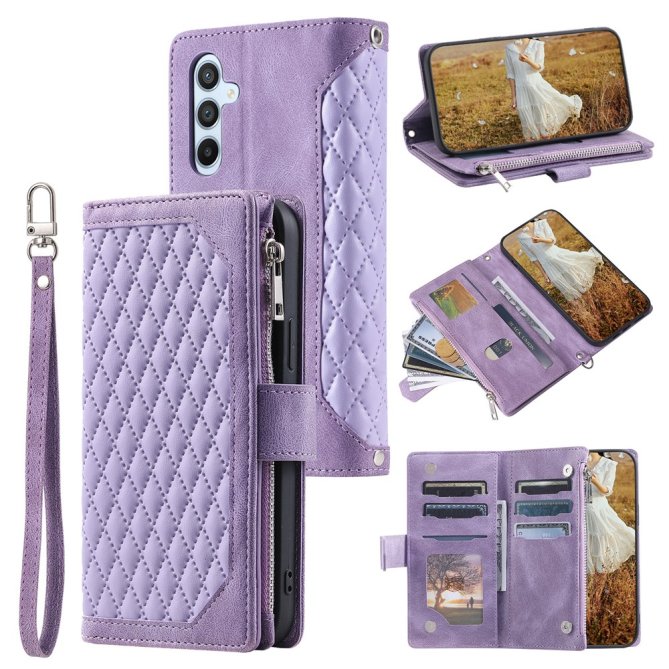 Housse Samsung Galaxy A27 motif losanges rhombus wallet