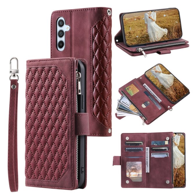 Housse Samsung Galaxy A27 motif losanges rhombus wallet