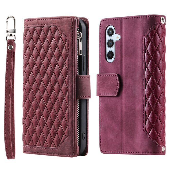 Housse Samsung Galaxy A27 motif losanges rhombus wallet