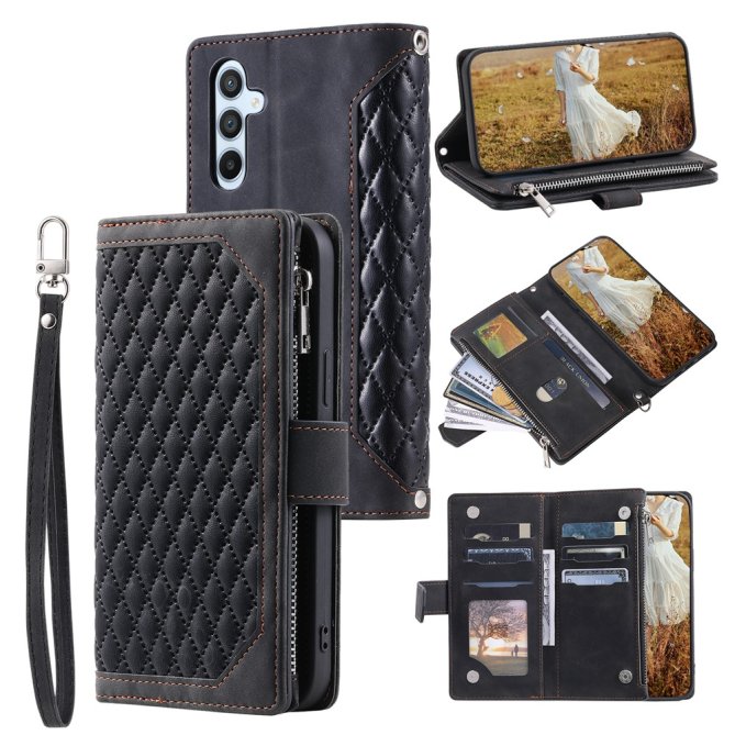 Housse Samsung Galaxy A27 motif losanges rhombus wallet