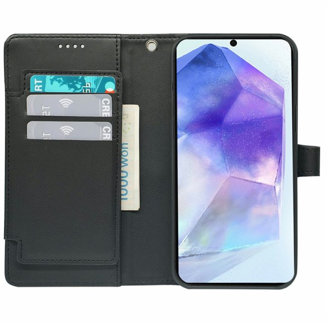 Housse Samsung Galaxy A27 9 cartes béquille PU grande capacité
