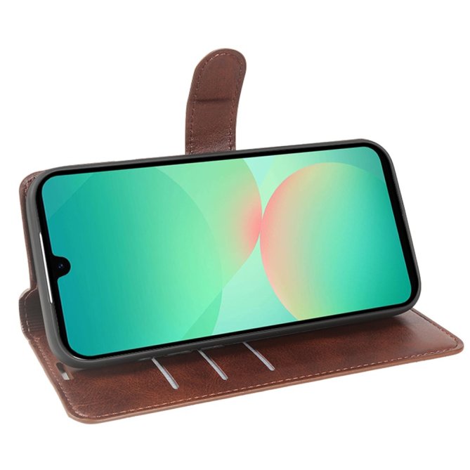 Housse Samsung Galaxy A27 flip wallet texture veau béquille