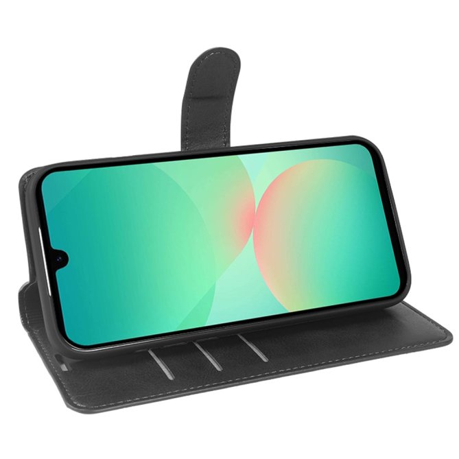 Housse Samsung Galaxy A27 flip wallet texture veau béquille