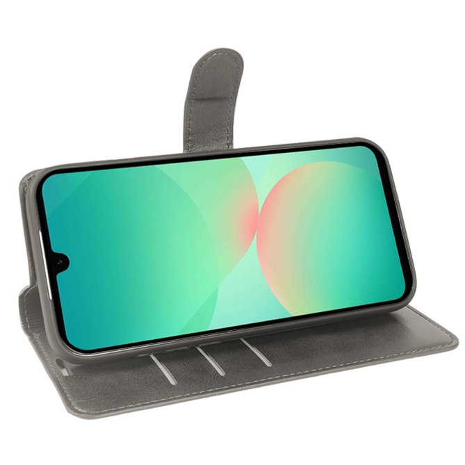 Housse Samsung Galaxy A27 flip wallet texture veau béquille