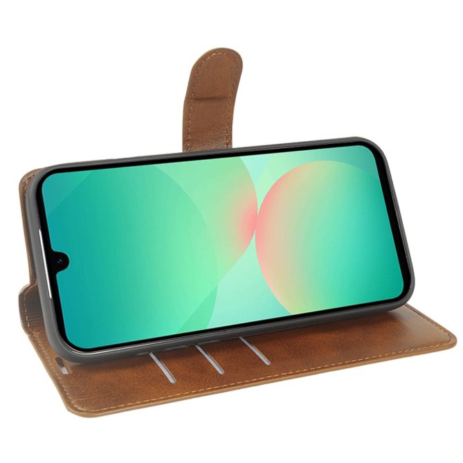 Housse Samsung Galaxy A27 flip wallet texture veau béquille