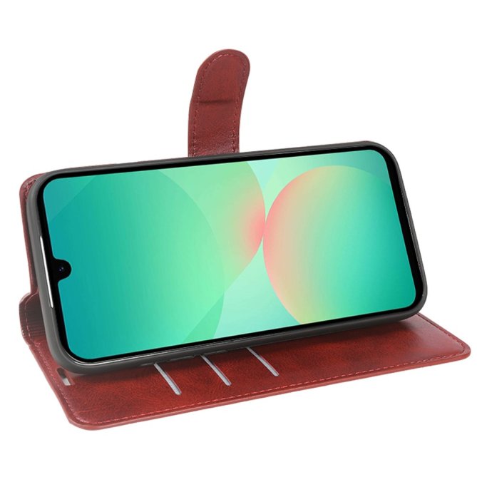 Housse Samsung Galaxy A27 flip wallet texture veau béquille