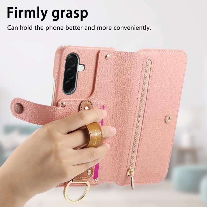 Housse Samsung Galaxy A27 RFID zippée wallet PU premium