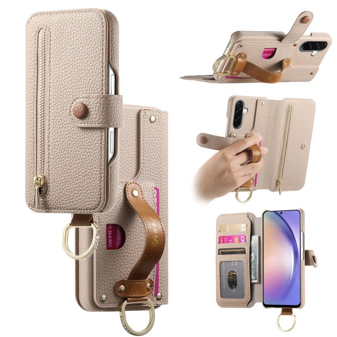 Housse Samsung Galaxy A27 RFID zippée wallet PU premium