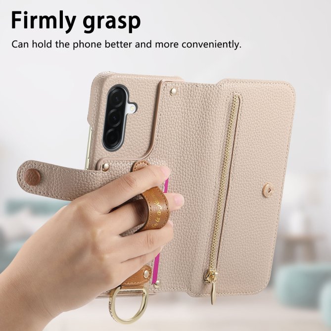 Housse Samsung Galaxy A27 RFID zippée wallet PU premium