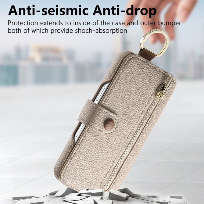 Housse Samsung Galaxy A27 RFID zippée wallet PU premium