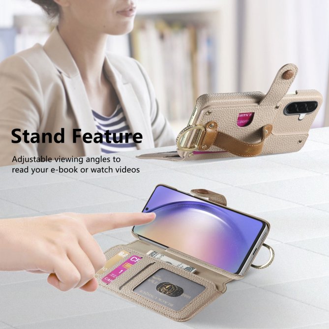 Housse Samsung Galaxy A27 RFID zippée wallet PU premium