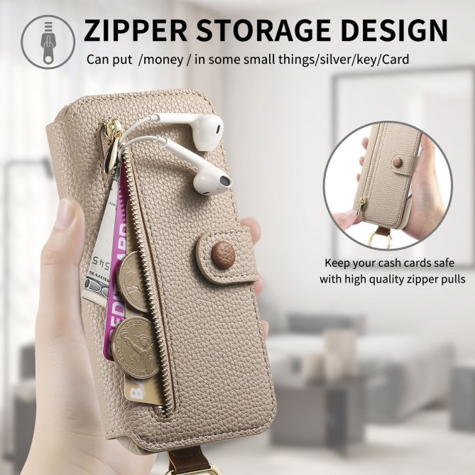 Housse Samsung Galaxy A27 RFID zippée wallet PU premium