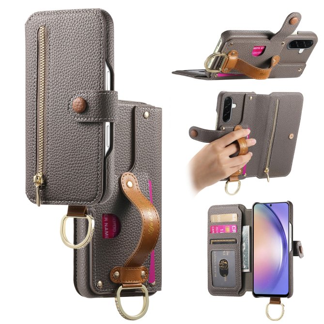 Housse Samsung Galaxy A27 RFID zippée wallet PU premium