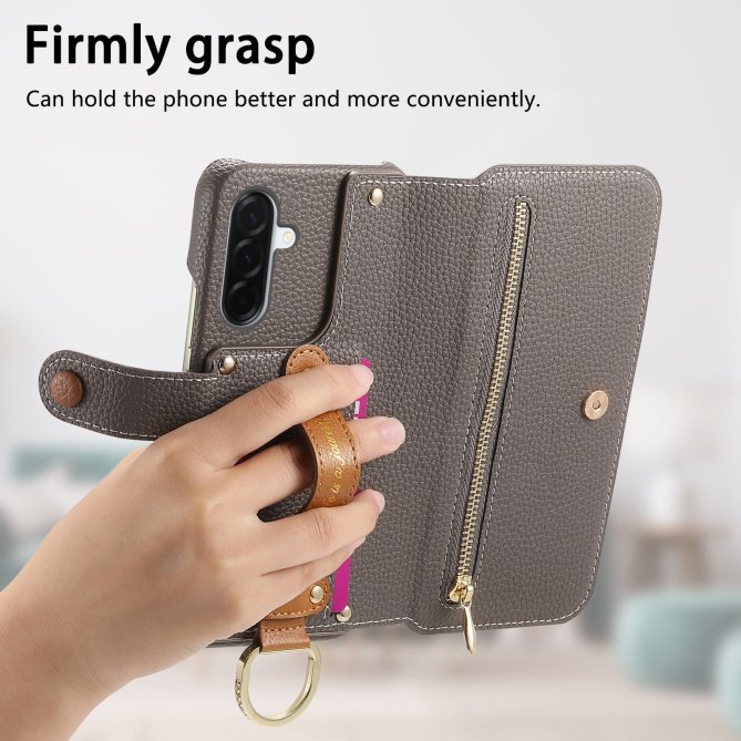 Housse Samsung Galaxy A27 RFID zippée wallet PU premium