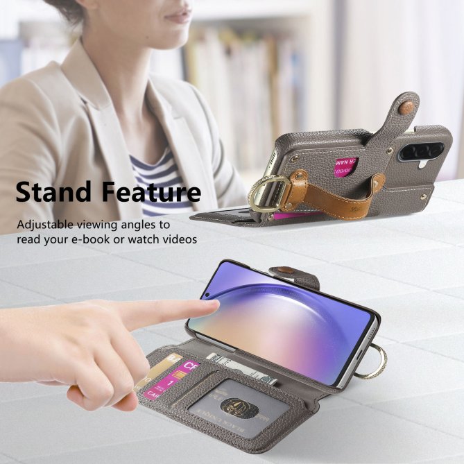 Housse Samsung Galaxy A27 RFID zippée wallet PU premium