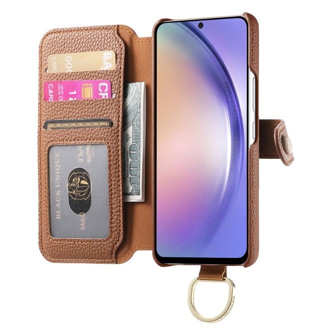 Housse Samsung Galaxy A27 RFID zippée wallet PU premium