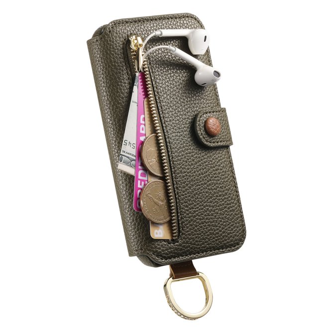 Housse Samsung Galaxy A27 RFID zippée wallet PU premium